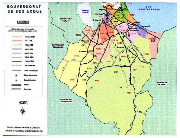 CETA - Recensement général de la circulation dans le gouvernorat de Ben Arous