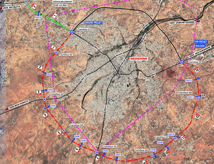Rocade ouest de Médenine